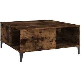 vidaXL Soffbord rökfärgad ek 80x80x36.5 cm konstruerat trä 821105