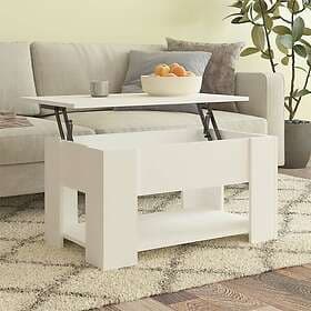 vidaXL Soffbord vit 79x49x41 cm konstruerat trä 809710