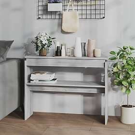 vidaXL Avlastningsbord grå sonoma 102x30x80 cm konstruerat trä 815220