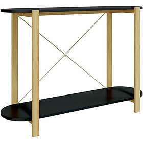vidaXL Konsolbord svart 110x38x75 cm konstruerat trä 345691