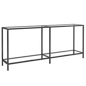 vidaXL Konsolbord transparent 180x35x75.5 cm härdat glas 331702
