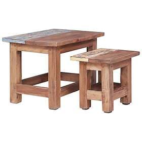 vidaXL End Tables 2 pcs solid reclaimed wood 283922