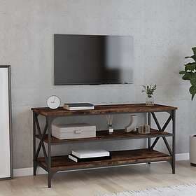vidaXL Tv-bänk rökfärgad ek 100x40x50 cm konstruerat trä 825794