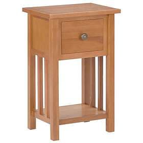 vidaXL Accent Table 35x27x55 cm Solid Oak 289182