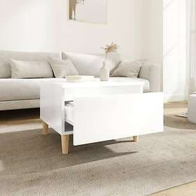 vidaXL Console Table White High Gloss 50x46x35cm Constructed Wood 819504