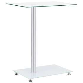 vidaXL Accent Table Transparent 45x30x58cm Tempered Glass 249535