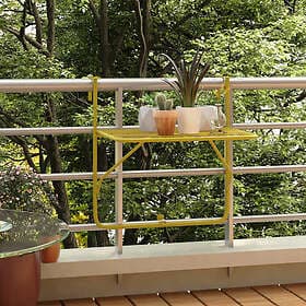 vidaXL Balcony Table gold 60x40 cm steel 340917