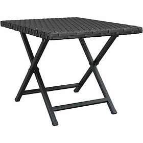 vidaXL Folding Table 45x35x32 cm synthetic rattan