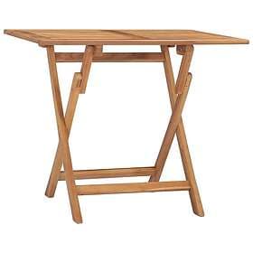 vidaXL Foldable Garden Table 90x60x75 cm solid teak 315445
