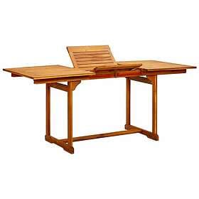 vidaXL Dining Table for Garden (120-170)x80x75 cm solid acacia 316568