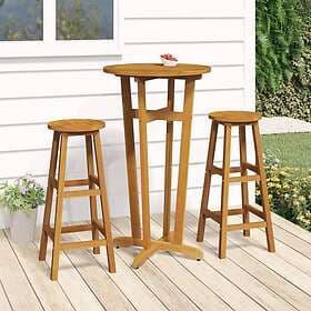 vidaXL Outdoor Table Ø60x105 cm solid acacia wood 319698