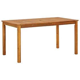 vidaXL Garden Table 140x80x74 cm solid acacia wood 42618