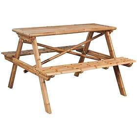 vidaXL Picknickbord 115x115x81 cm bambu 341754