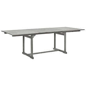 vidaXL Garden Table 160-240x100x75 cm solid acacia wood 316573