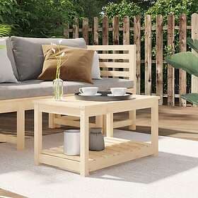 vidaXL Trädgårdsbord 82.5x50.5x45 cm massiv furu 824134