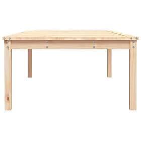 vidaXL Garden Table 121x82.5x45 cm solid pine 824127