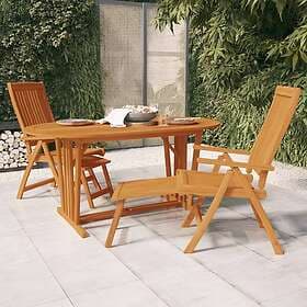 vidaXL Garden Table 160x85x75 cm solid eucalyptus wood 316071