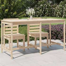 vidaXL Garden Table 203.5x90x110 cm solid pine 824102