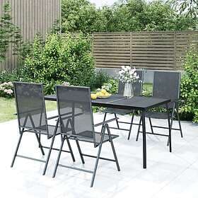 vidaXL Garden Table anthracite 165x80x72 cm steel mesh 362734