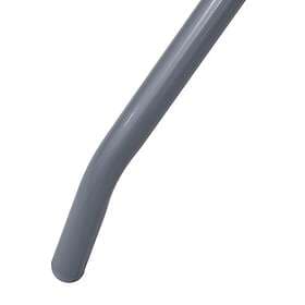 vidaXL Garden Table light grey 60 cm steel and glass 312213