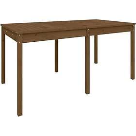 vidaXL Garden Table honey brown 159.5x82.5x76 cm solid pine 823979