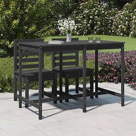 vidaXL Garden Table grey 159.5x82.5x110 cm solid pine 824097