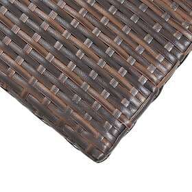 vidaXL Garden Table brown 50x50x47 cm polyrattan 46251