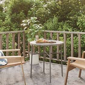 vidaXL Garden Table grey 45 cm polyrattan 317176
