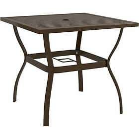 vidaXL Garden Table brown 81.5x81.5x72 cm steel 312279