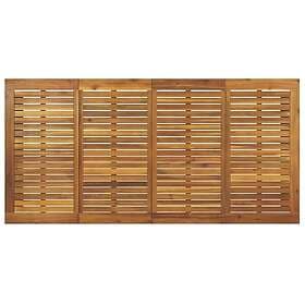 vidaXL Trädgårdsbord med U-formade ben 200x80x75 cm massivt akaciaträ 319514