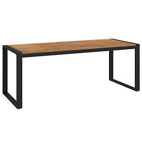 vidaXL Garden Table with U-shaped legs 200x90x75 cm solid acacia wood