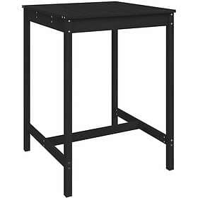 vidaXL Garden Table black 82.5x82.5x110 cm solid pine 824085