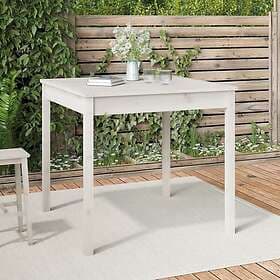 vidaXL Garden Table white 82.5x82.5x76 cm solid pine 823963