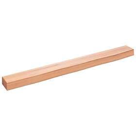 vidaXL Bordsskiva ljusbrun 100x10x6 cm behandlad massiv ek 363676