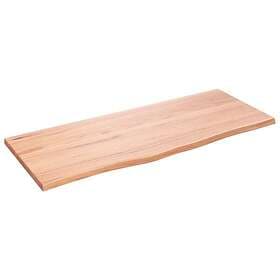 vidaXL Bordsskiva ljusbrun 100x40x2 cm behandlad massiv ek 363683