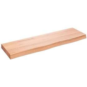 vidaXL Bordsskiva ljusbrun 100x30x6 cm behandlad massiv ek 363682