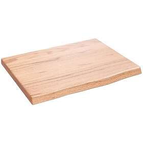 vidaXL Bordsskiva ljusbrun 40x30x2 cm behandlad massiv ek 363626