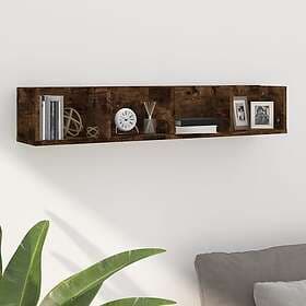 vidaXL CD Shelf Smoked Oak 100x18x18 cm Engineered Wood 826617