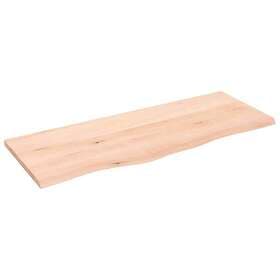 vidaXL Hyllplan 100x40x2 cm obehandlad massiv ek 363563