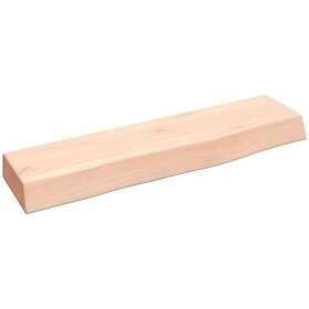 vidaXL Hyllplan 40x10x4 cm obehandlad massiv ek 363501