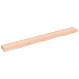 vidaXL Hyllplan 100x10x4 cm obehandlad massiv ek 363555