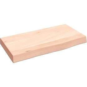 vidaXL Hyllplan 40x20x4 cm obehandlad massiv ek 363504