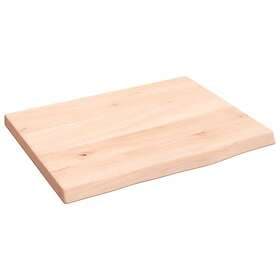 vidaXL Hyllplan 40x30x2 cm obehandlad massiv ek 363506