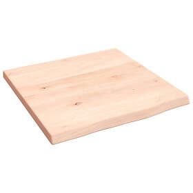 vidaXL Hyllplan 40x40x2 cm obehandlad massiv ek 363509