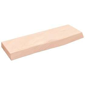 vidaXL Hyllplan 60x20x4 cm obehandlad massiv ek 363522