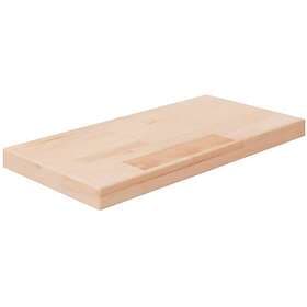 vidaXL Hyllplan 40x20x2.5 cm obehandlad massiv ek 342934