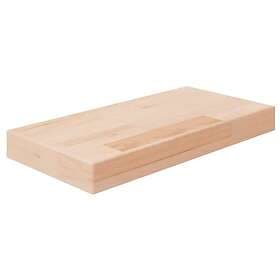 vidaXL Hyllplan 40x20x4 cm obehandlad massiv ek 342948