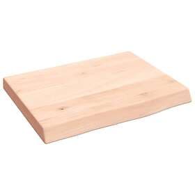 vidaXL Hyllplan 40x30x4 cm obehandlad massiv ek 363507