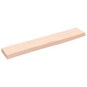 vidaXL Hyllplan 60x10x2 cm obehandlad massiv ek 363518