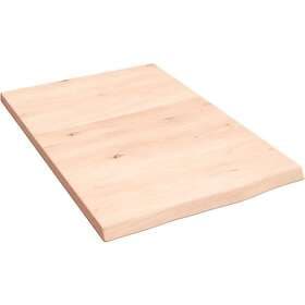 vidaXL Hyllplan 40x60x2 cm obehandlad massiv ek 363515